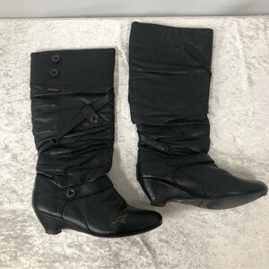 KangaROOS kitten heels black boots women’s size EUR 40 us 7.5